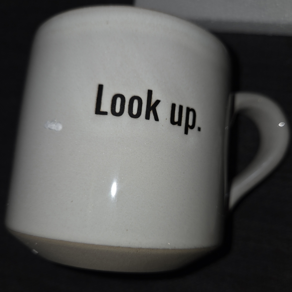 The Chosen Look Up Coffee Mug‎ Tea Cup 14 oz Stoneware NIB Inspirational Faith